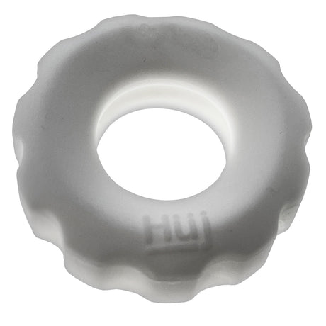 Hunkyjunk Super HUJ Cock Ring 3 Pack White Ice