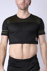 Cellblock 13 Take Down Mesh Crop Top Green