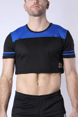 Cellblock 13 Take Down Mesh Crop Top Blue