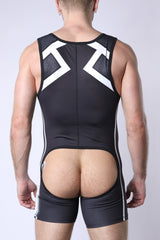 Cellblock 13 Take Down Singlet Jock Grey