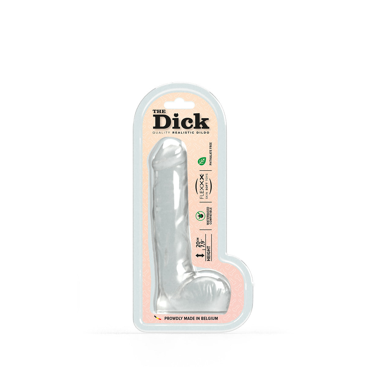 The Dick Richard Dildo 7.25 Inch Clear