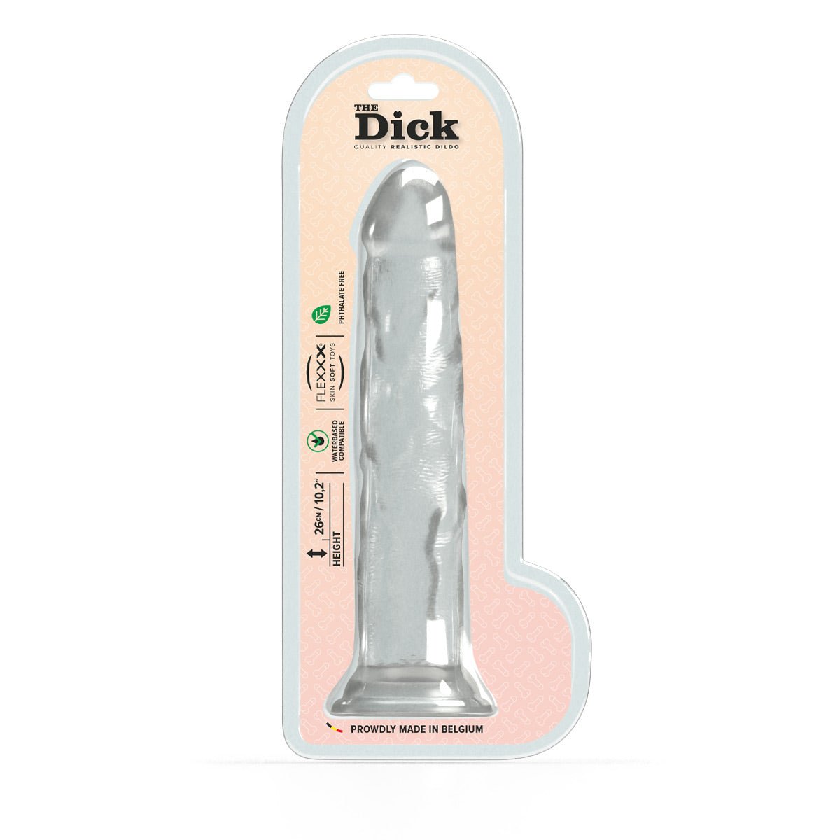 The Dick Dante Dildo 10.25 Inch Clear