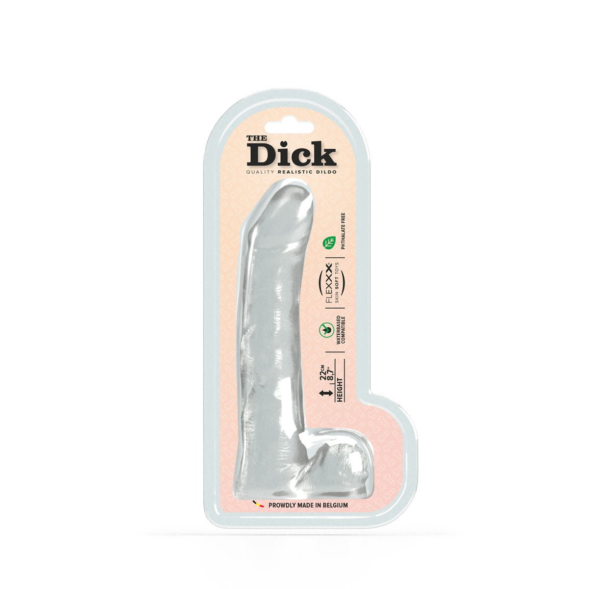 The Dick Erik Dildo 8 Inch Clear