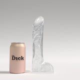 The Dick Lorenzo Dildo 9.5 Inch Clear