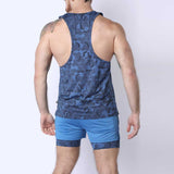 Timoteo Letterman Tank Top Blue
