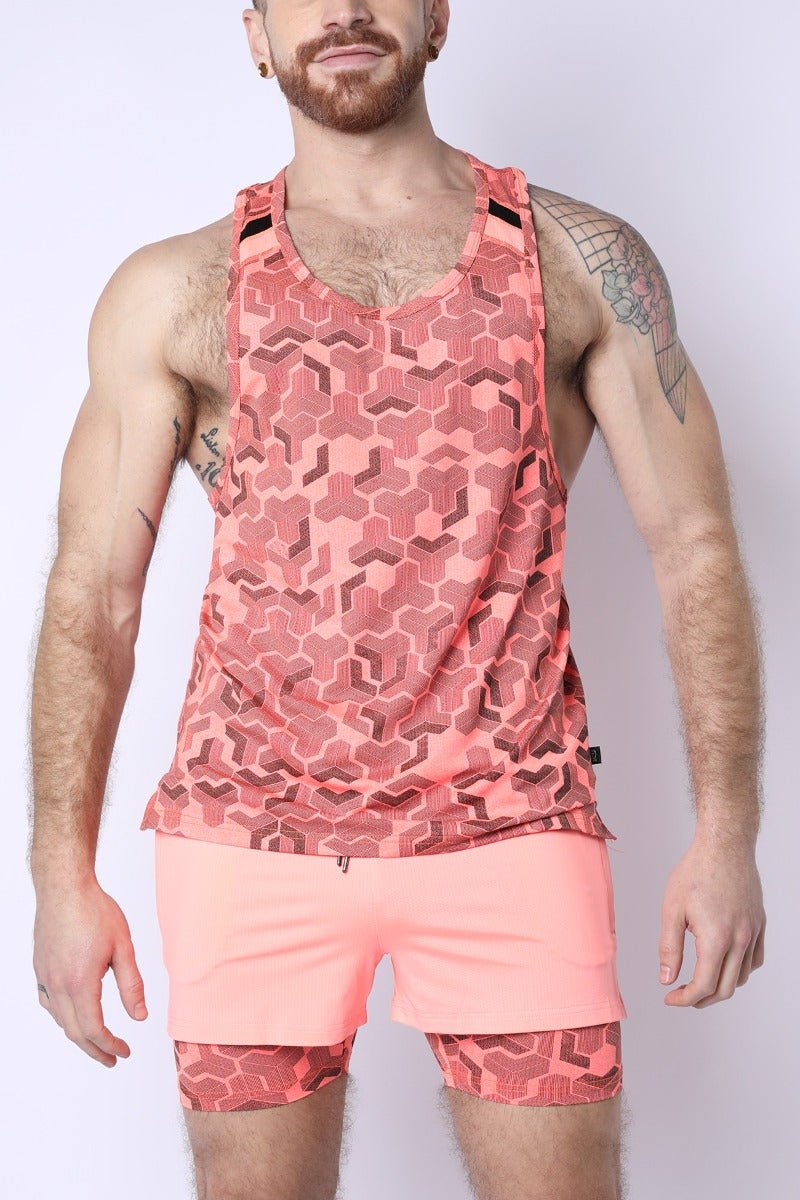 Timoteo Letterman Tank Top Pink