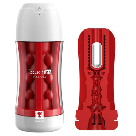 Touch In Vibration Masturbator Cup Red