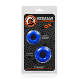 Oxballs TRUCKT Cockring 2 Pack Police Blue