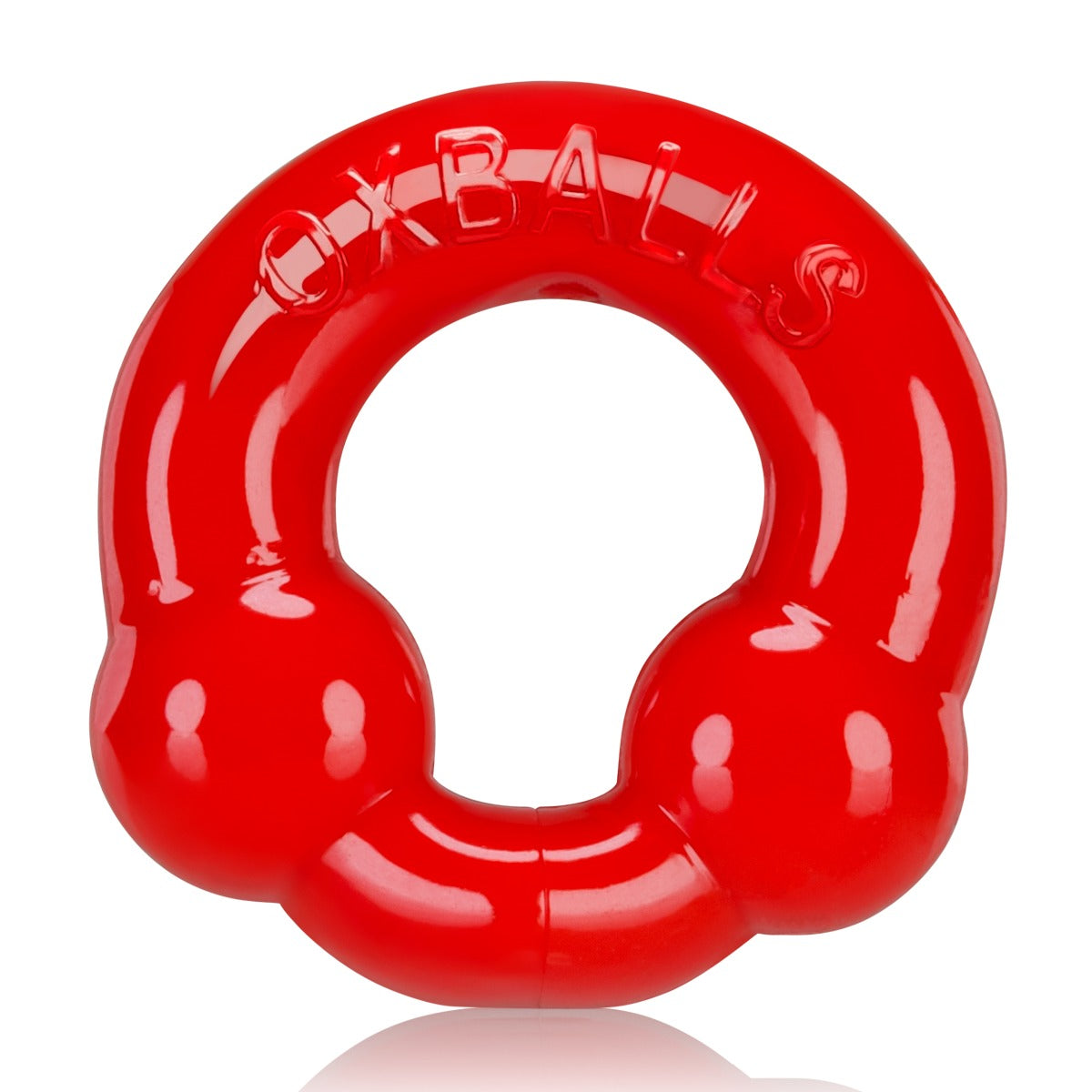 Oxballs ULTRABALLS 2 Pack Cock Ring Steel Red