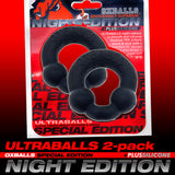 Oxballs ULTRABALLS 2 Pack Cock Ring Night Edition