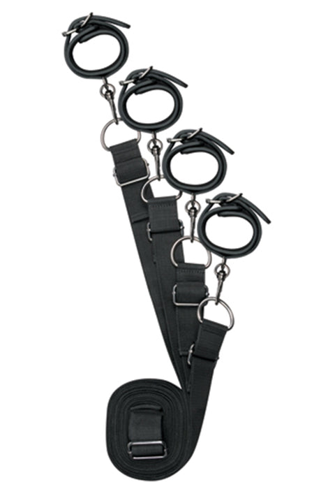 EasyToys Under Mattress Restraint Set Black