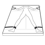 EasyToys Under Mattress Restraint Set Black
