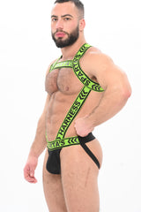 Spartas Peplo Full Body Harness and Jockstrap Green