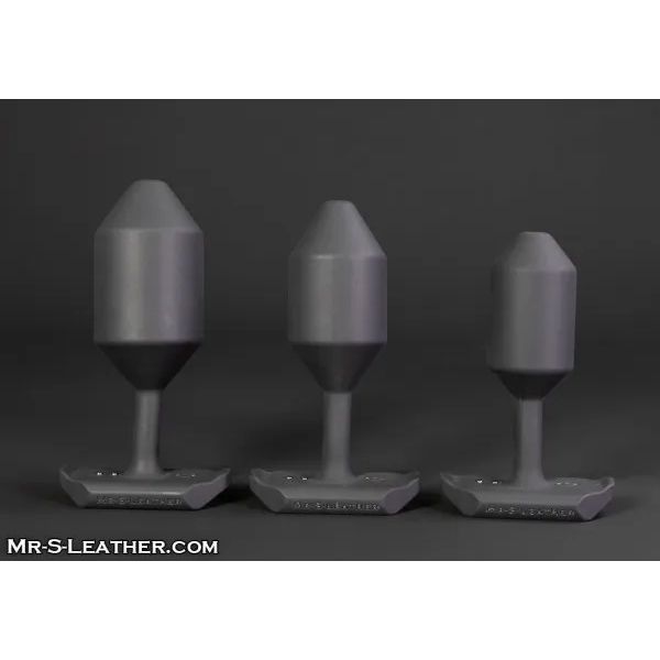 Mr S Leather Vibrating WMCBP Silicone Butt Plug Large