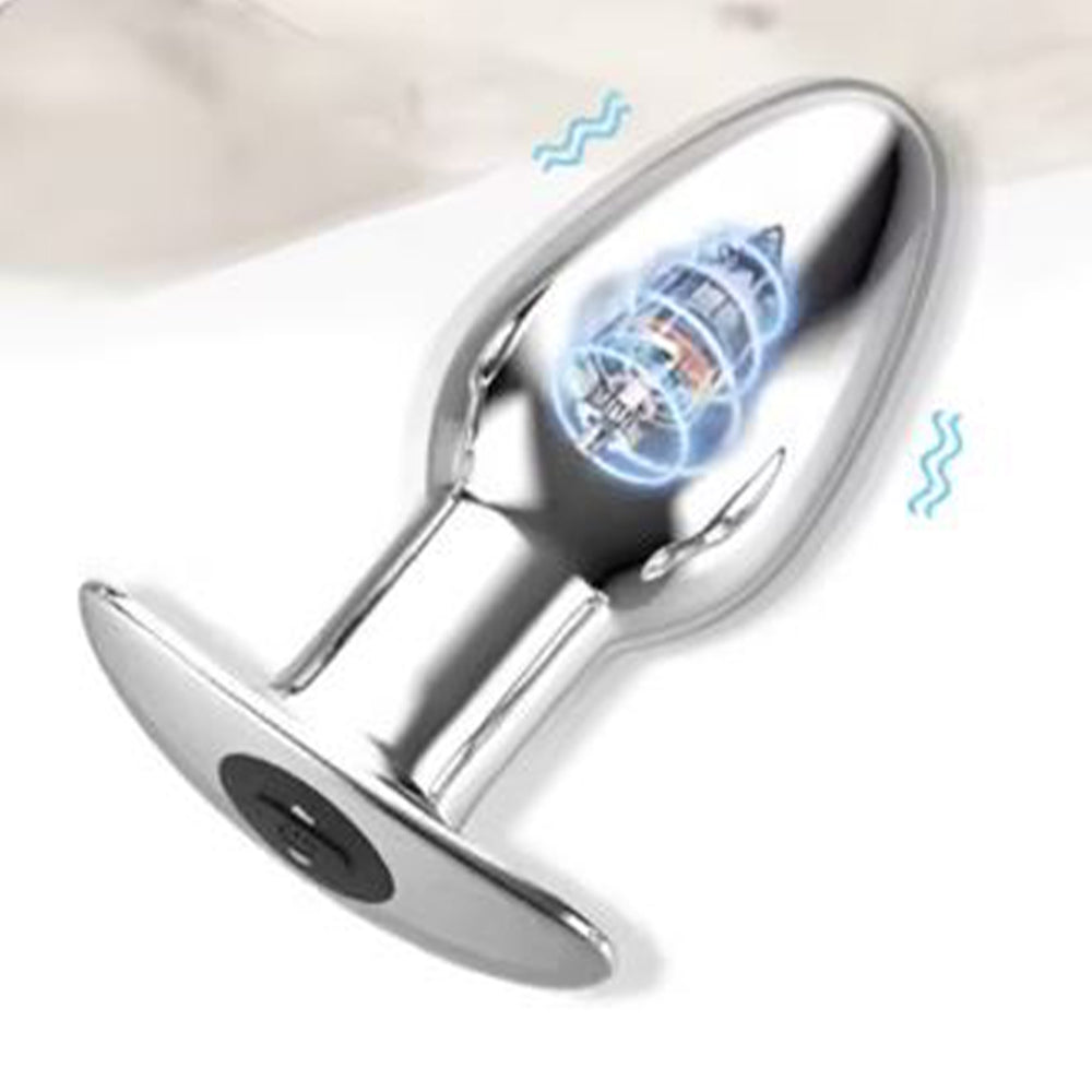 ruff GEAR Stainless Steel Vibrating Butt Plug 4 Inch