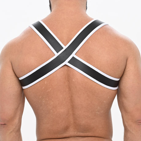 Spartas Zeus Neo Chest Harness Black White