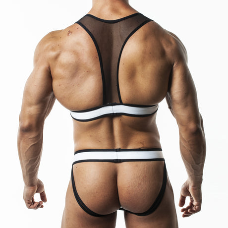 Spartas Penelope Neo Body Harness and Jockstrap White