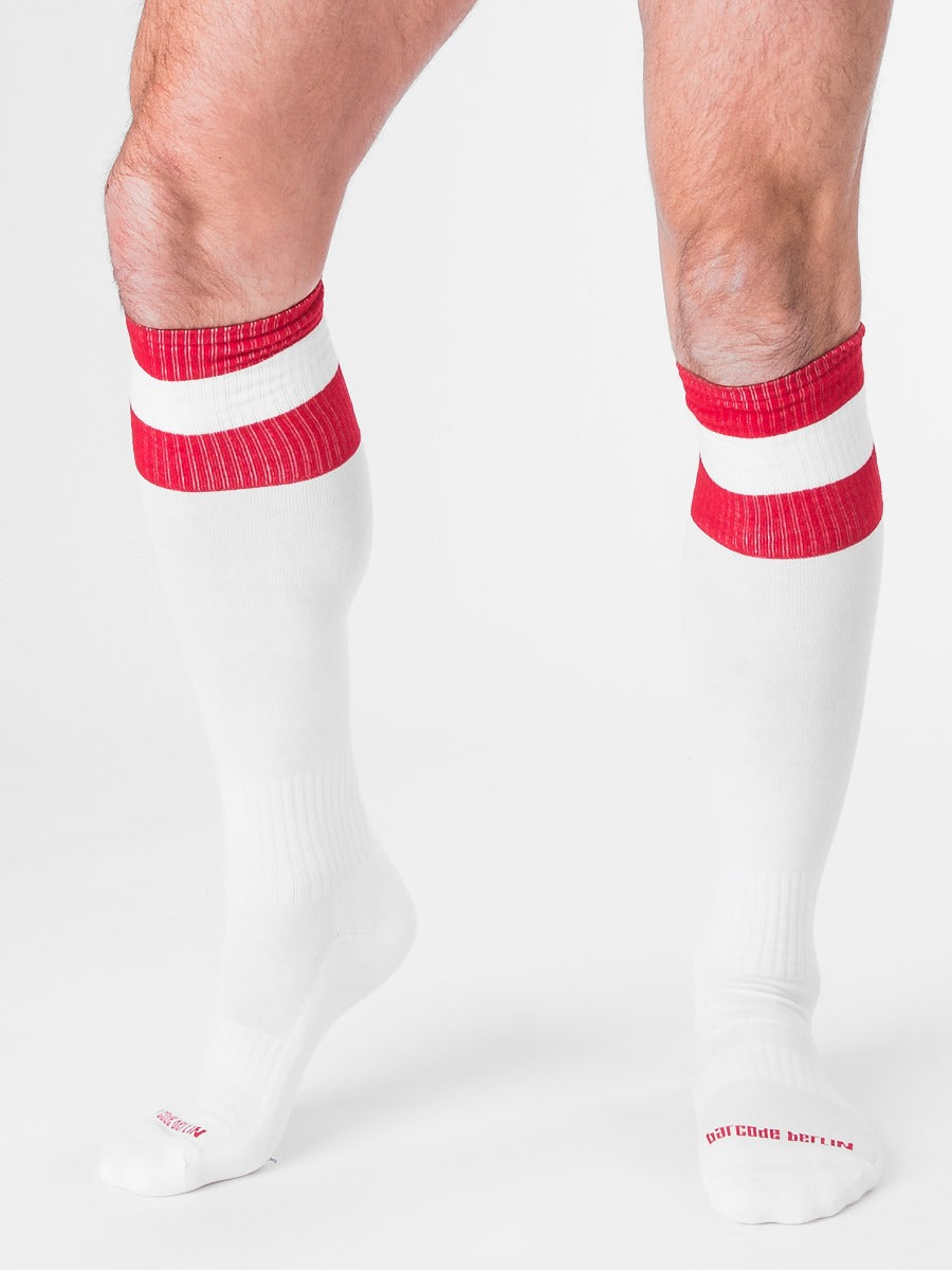 Barcode Berlin Football Socks White Red