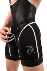 ROK Kinky Open Wrestler Singlet Black White