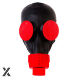 XTRM XP5 Rubber Gas Mask Black Red