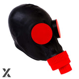 XTRM XP5 Rubber Gas Mask Black Red