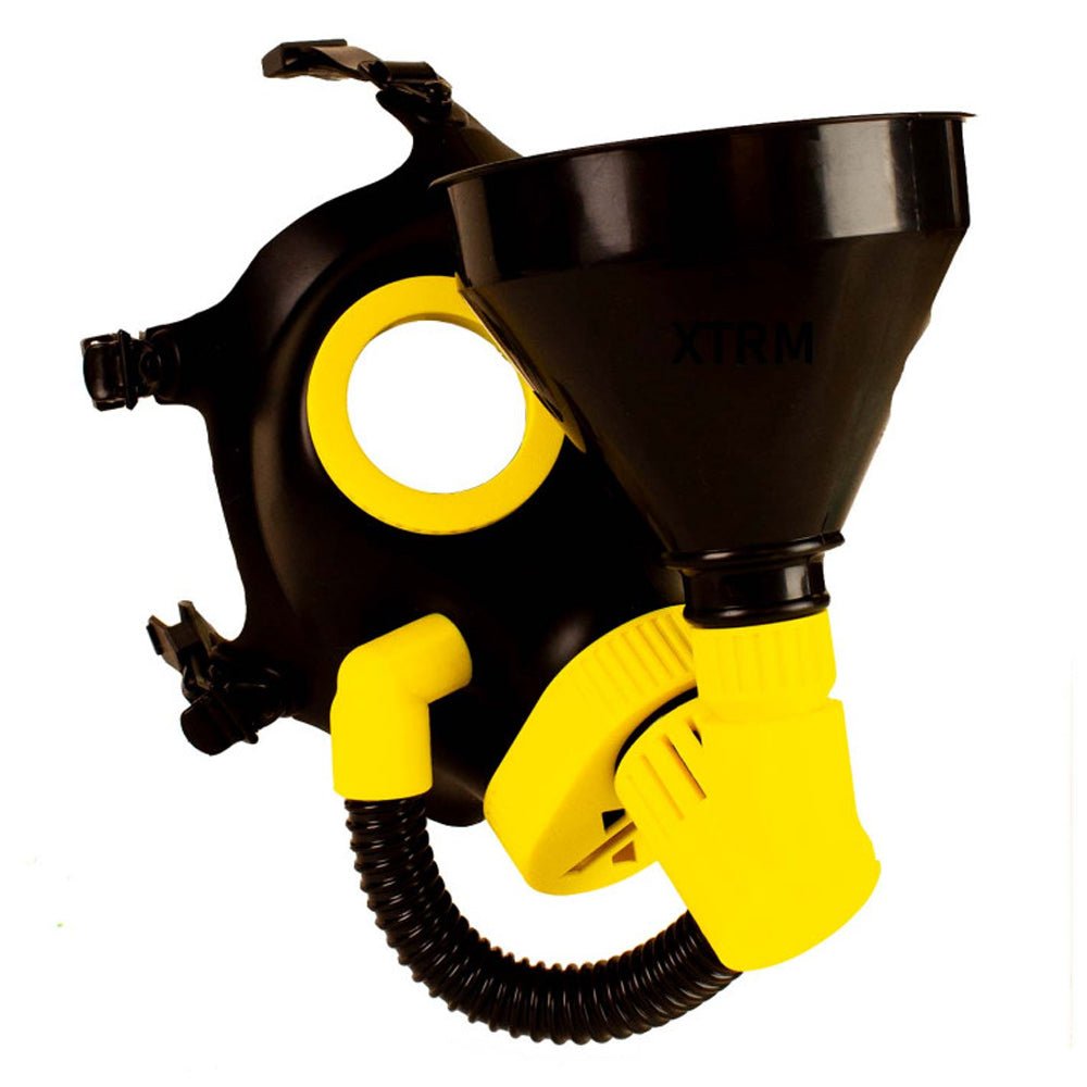 XTRM Soaker Rubber Piss Mask Black Yellow - FETCH