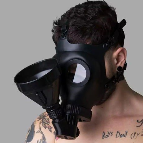 XTRM Soaker Rubber Piss Mask Black - FETCH