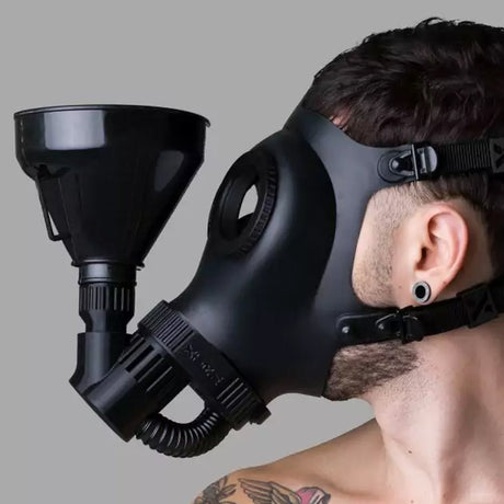 XTRM Soaker Rubber Piss Mask Black - FETCH