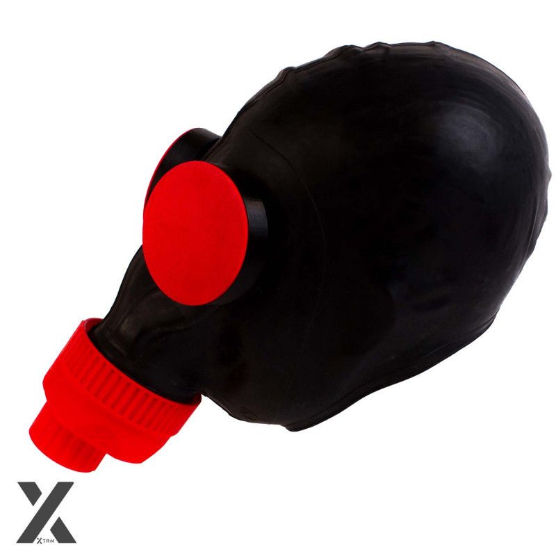 XTRM XP5 Rubber Gas Mask Black Red