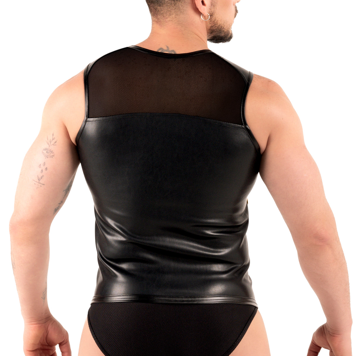 ROK Biker Mesh Vest Black Yellow