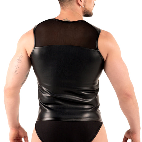 ROK Biker Mesh Vest Black Yellow