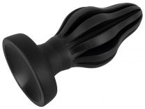 Anos Super Soft Liquid Silicone Butt Plug 4.25 Inch Black