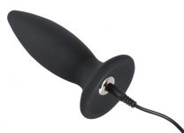 Black Velvet Rechargeable Butt Plug Medium Black