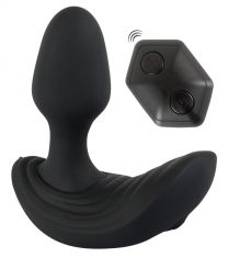 Inflatable Remote Controlled Butt Plug Black