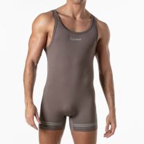 Leader Sports Singlet Taupe